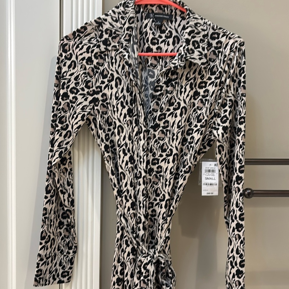 INC belted dress